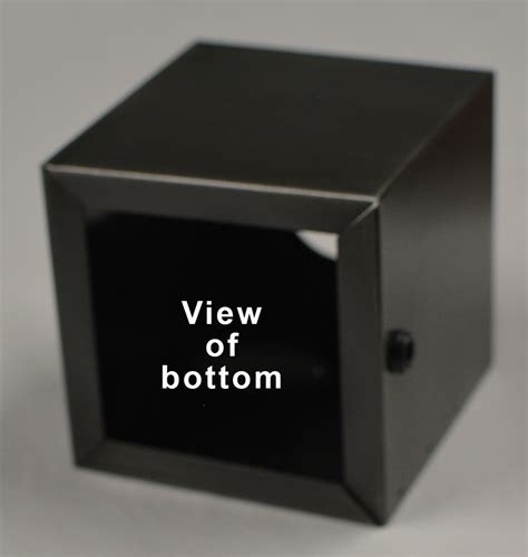 a metal box with square base and vertical sides|square base metal box dimensions.